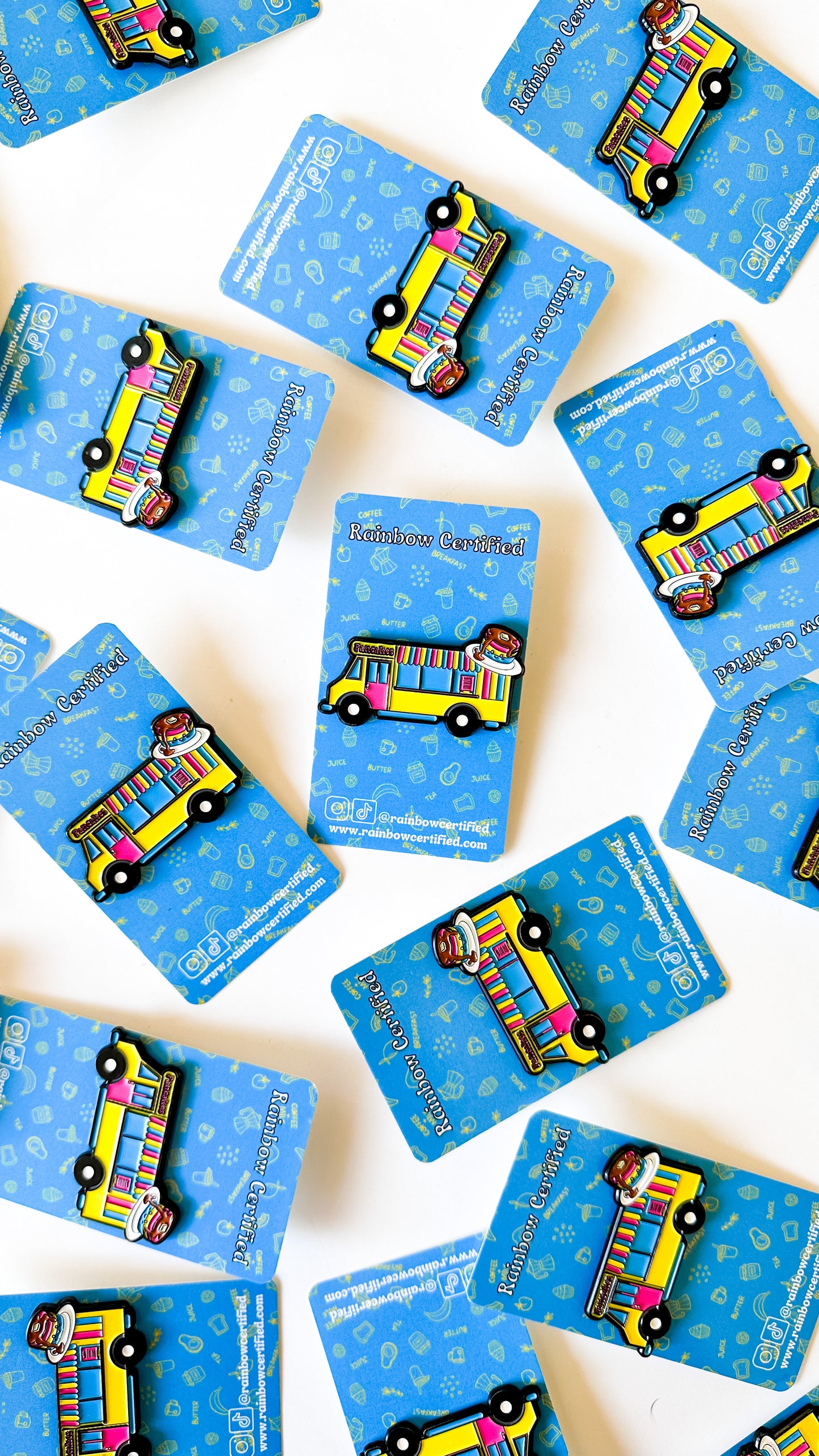 Pansexual Pancake Food Truck Enamel Pin