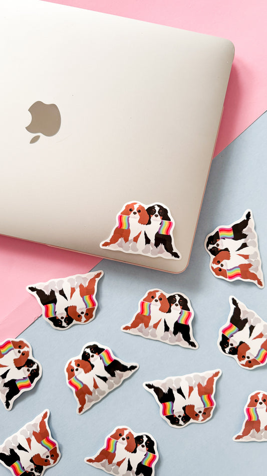 Cavalier King Charles Spaniel Pride Dog Sticker