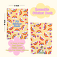 Pastel Yellow Rainbow & Flower Reusable Sticker Book