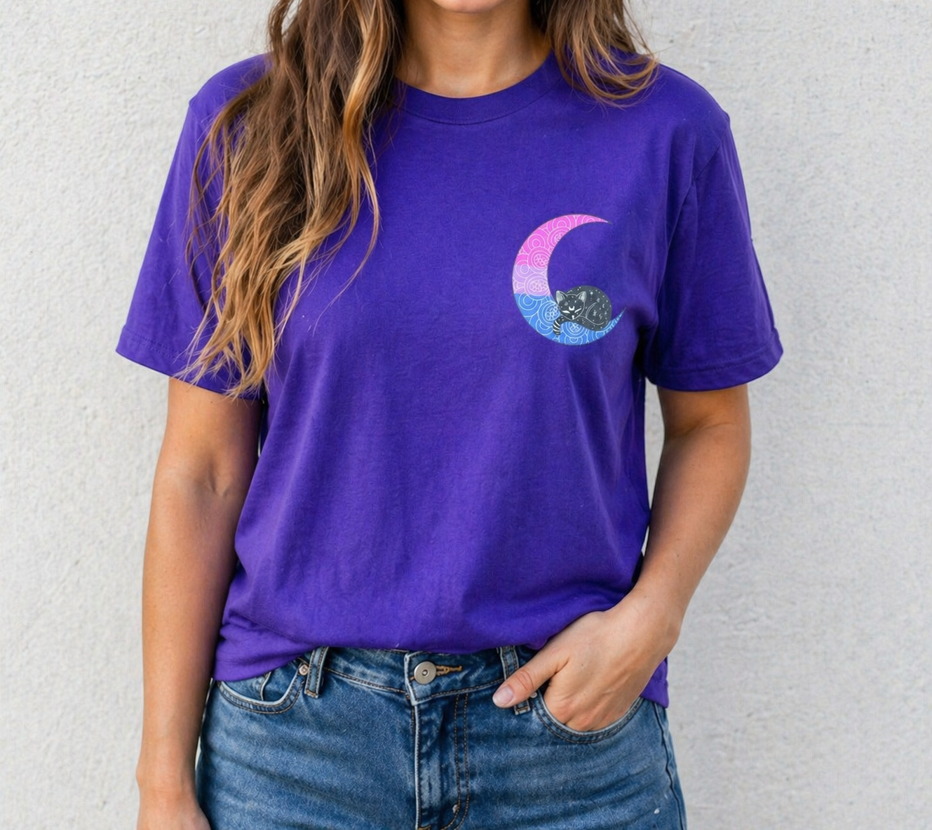 Bisexual Moon Unisex T-Shirt