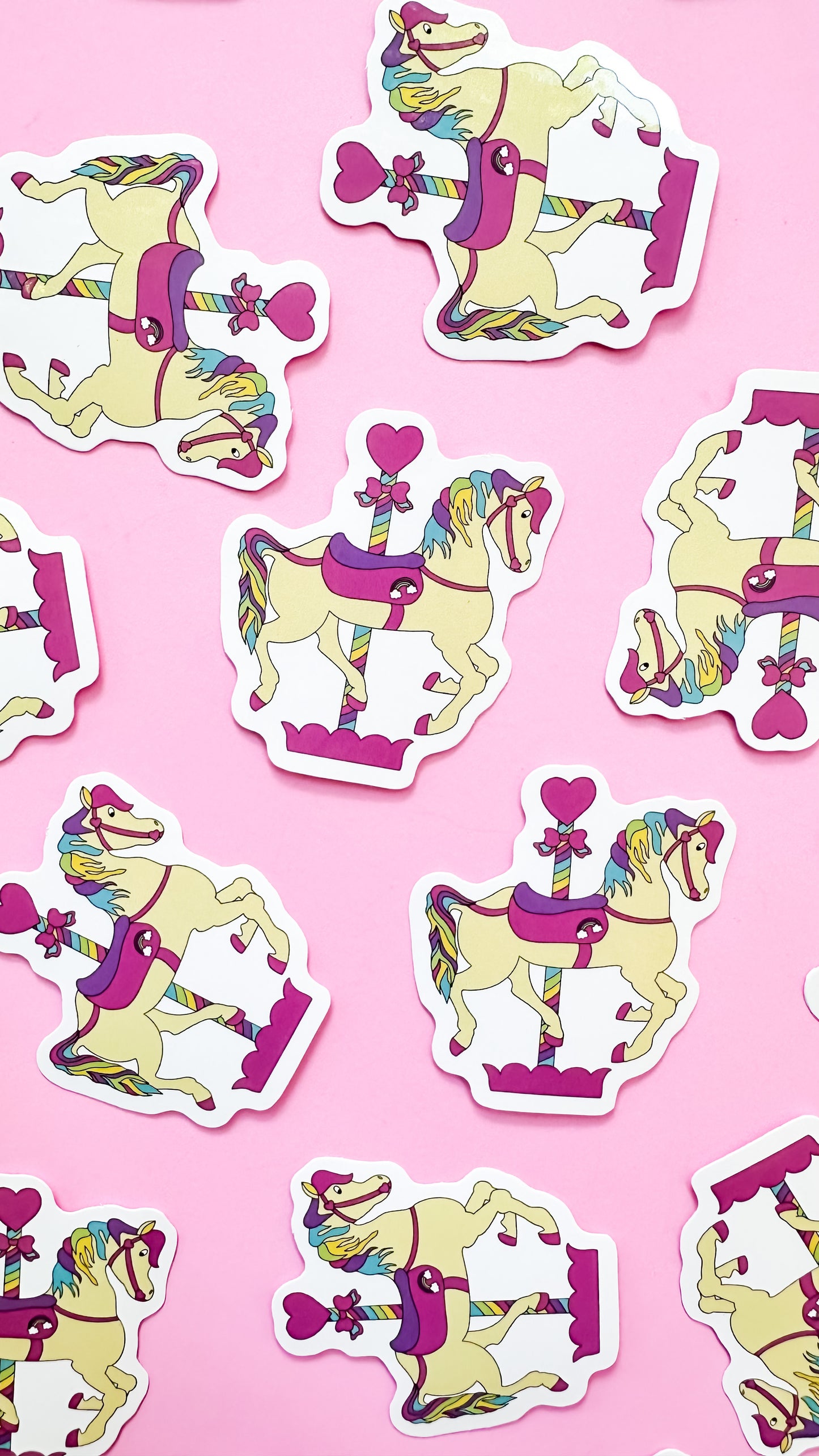 LGBTQ+ Pride Carousel Horse Stickers