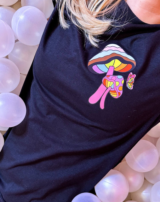 Mushroom LGBTQ+ Pride Garden Unisex T-Shirt