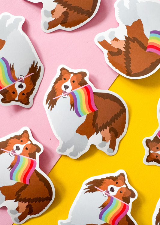 Sheltie Pride Dog Sticker