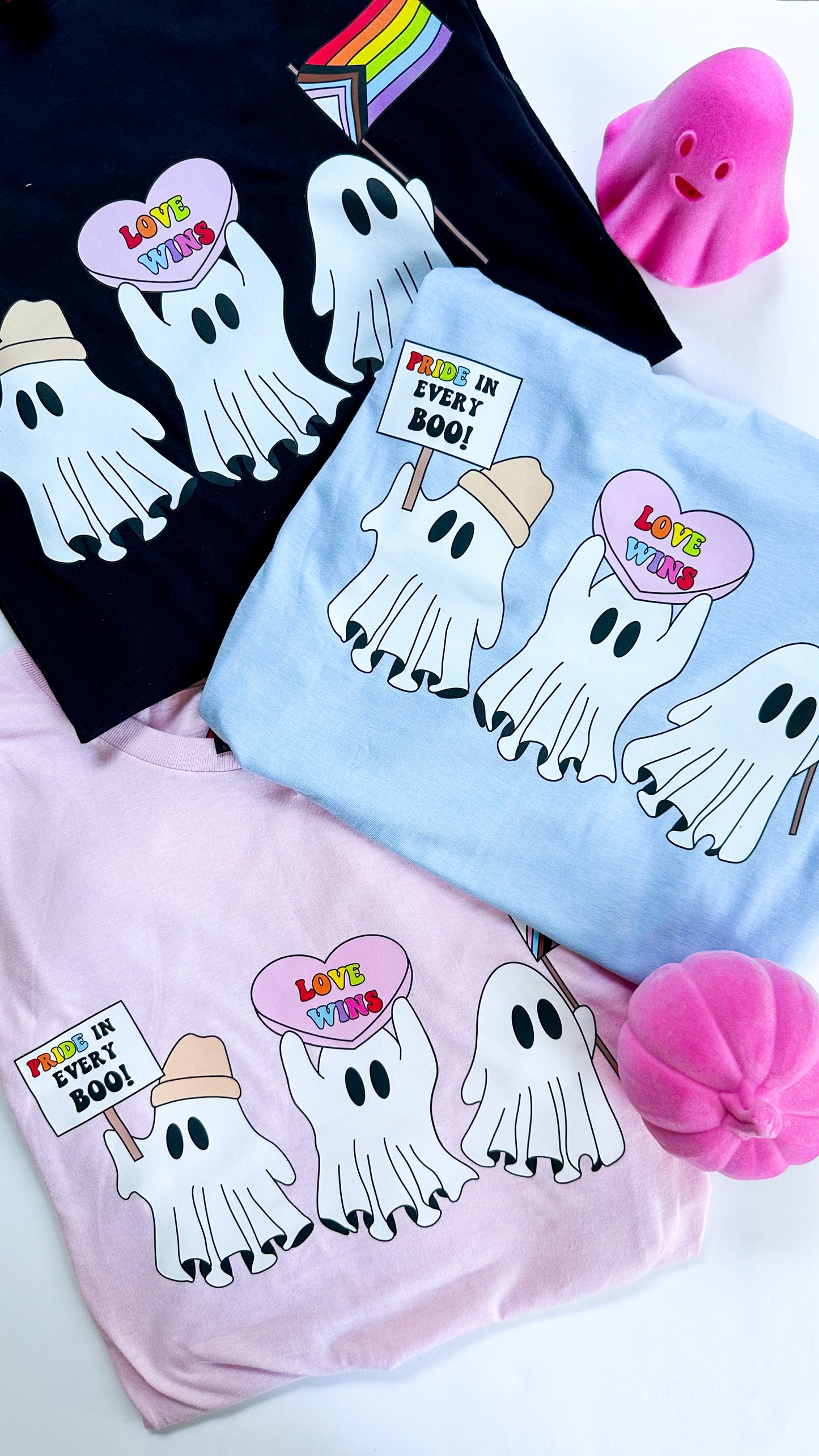 Spooky Ghost Pride Parade Unisex T-Shirt