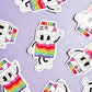 100% Homo Cartoon Sticker