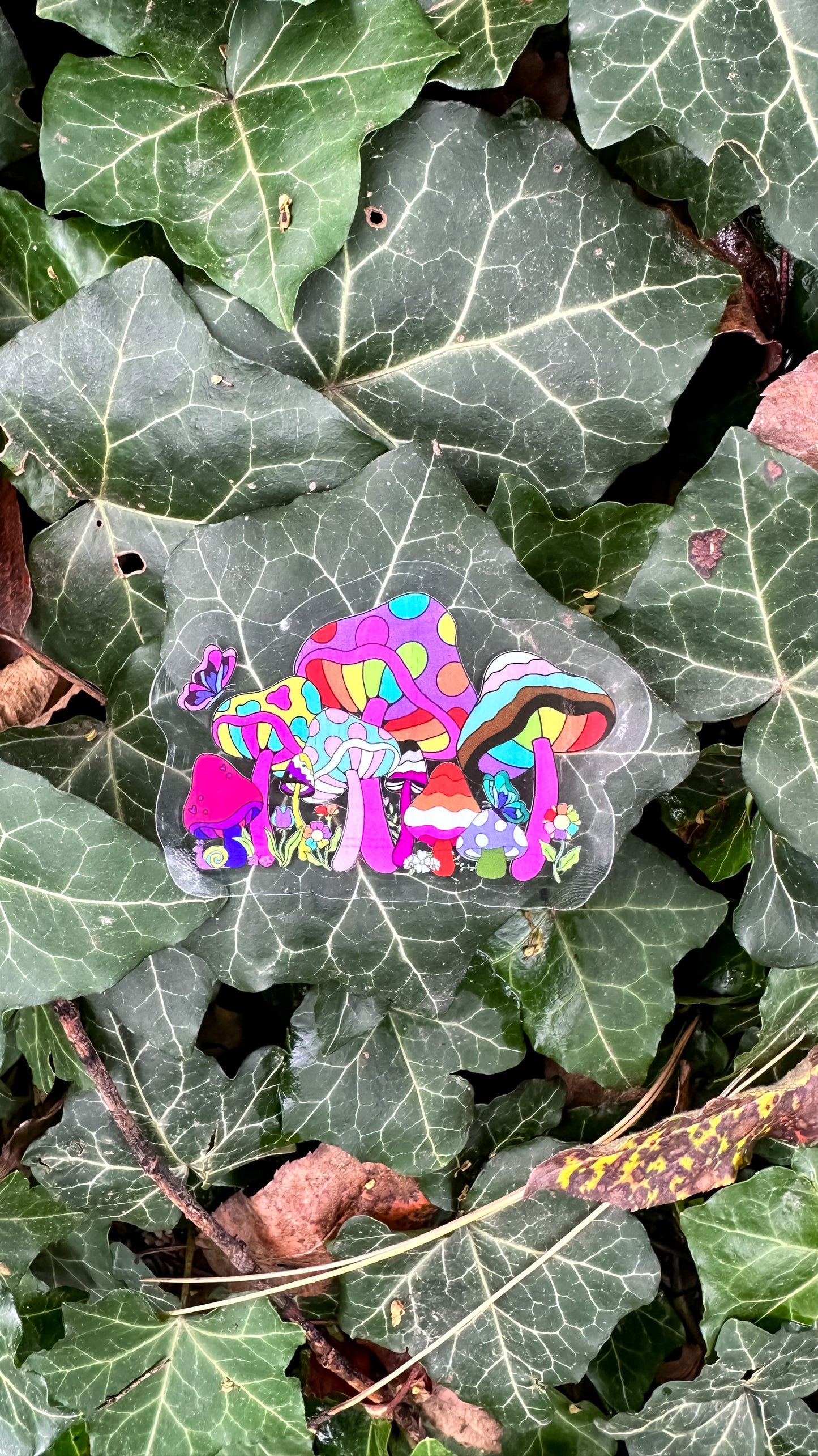 Mushroom LGBTQ+ Pride Garden Sticker