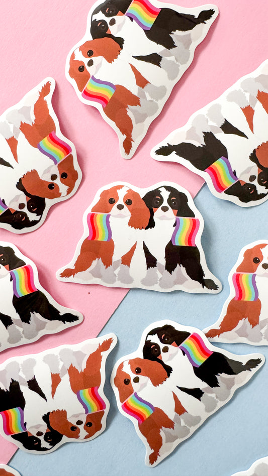 Cavalier King Charles Spaniel Pride Dog Sticker