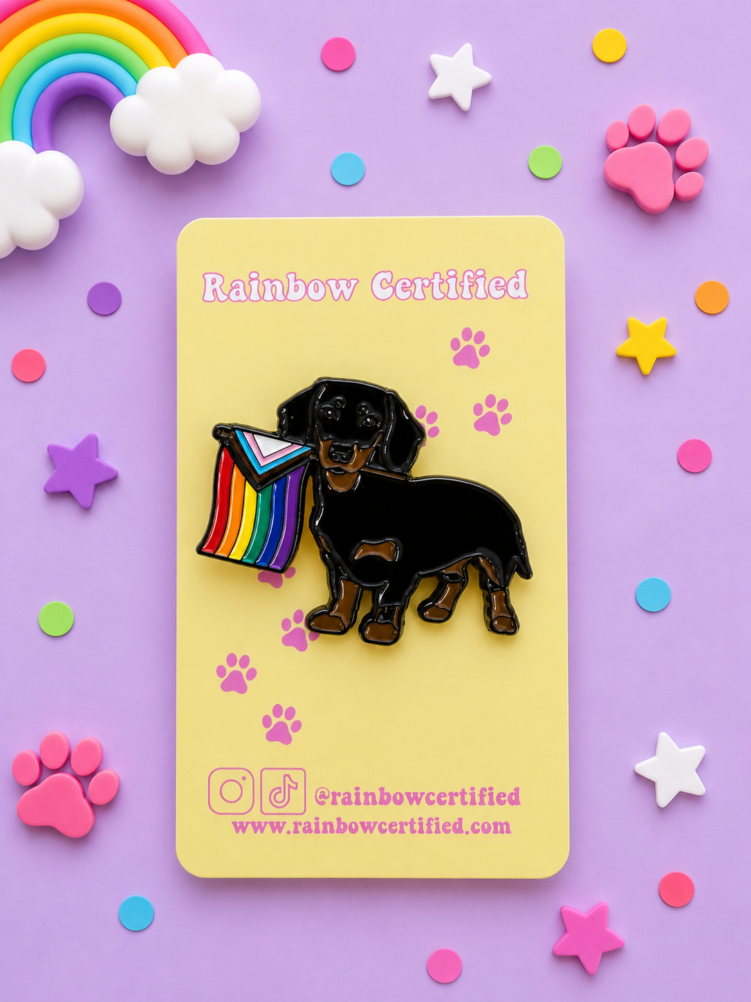Dachshund Pride Dog Enamel Pin