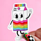 100% Homo Cartoon Sticker