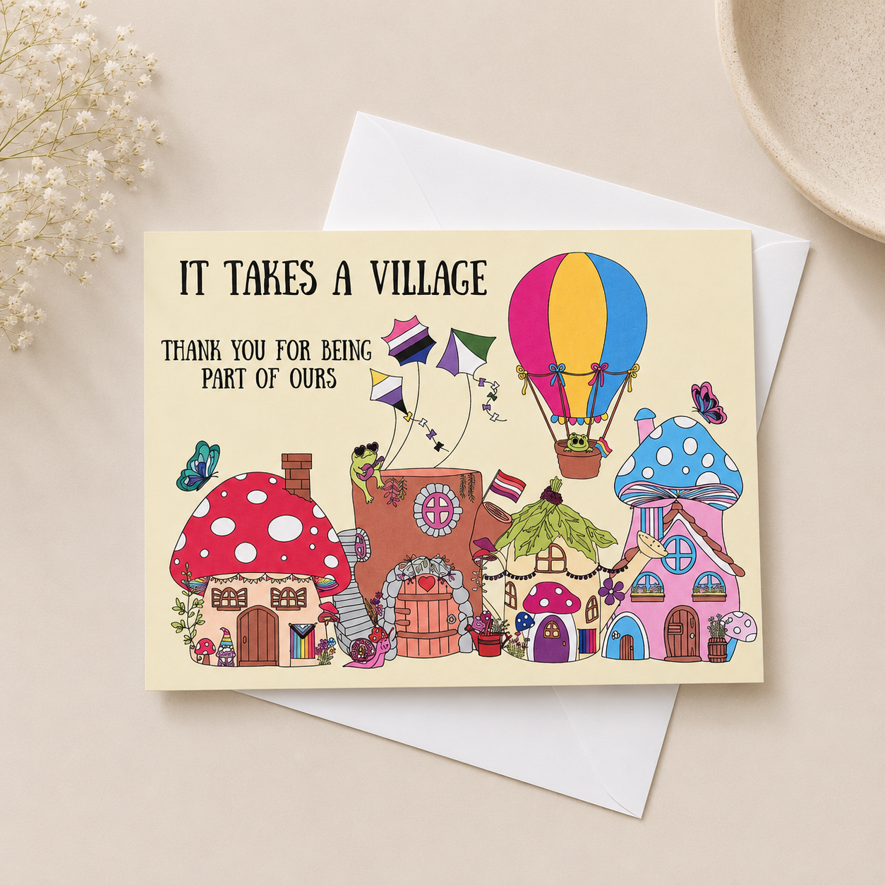 It Takes A Village | LGBTQ+ Thank You Card