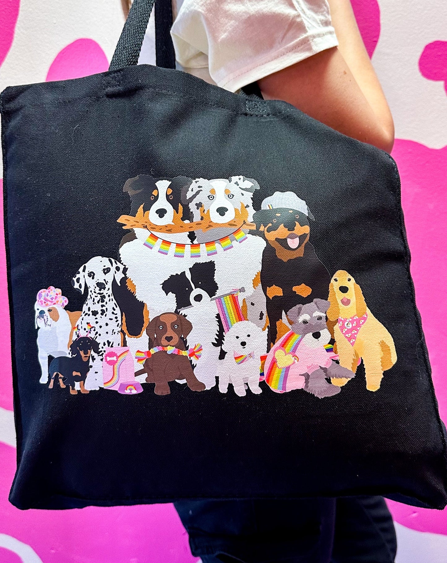 Pride Pawtrol Dog Canvas Tote Bag