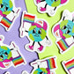 World Pride Cartoon Sticker