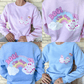 Lesbian Ghost Couple Unisex Crewneck