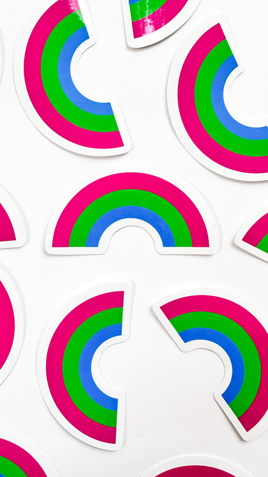 Polysexual Rainbow Sticker