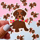 Chocolate Lab Puppy Pride Dog Sticker