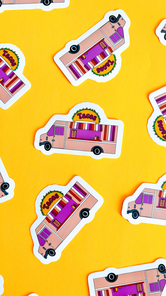 Lesbian Taco Food Truck Sticker