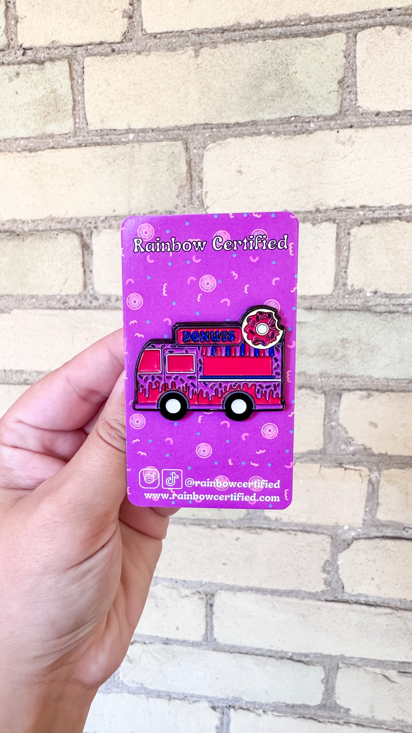 Bisexual Donut Food Truck Enamel Pin