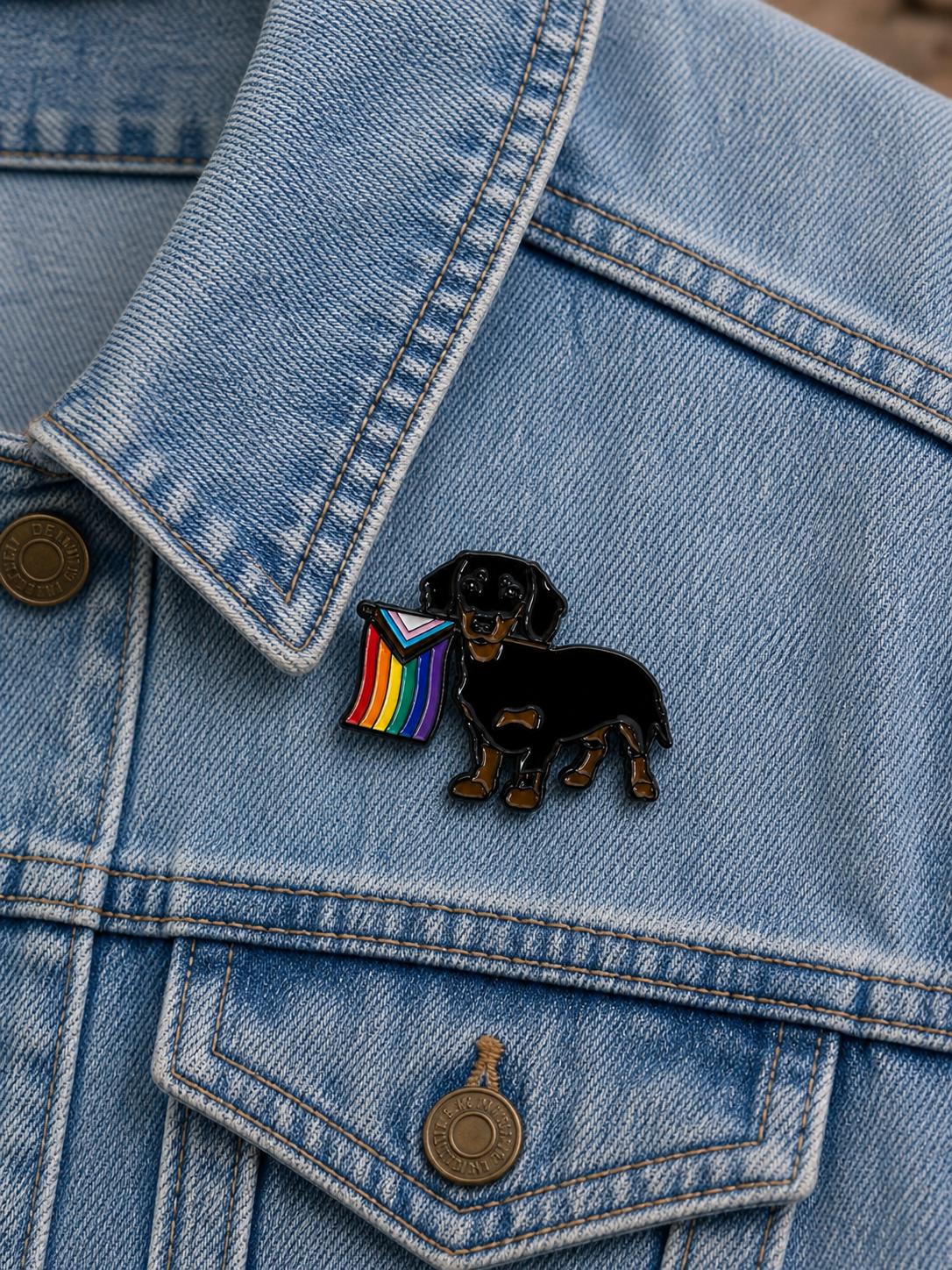 Dachshund Pride Dog Enamel Pin