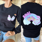 Lesbian Ghost Couple Unisex Crewneck