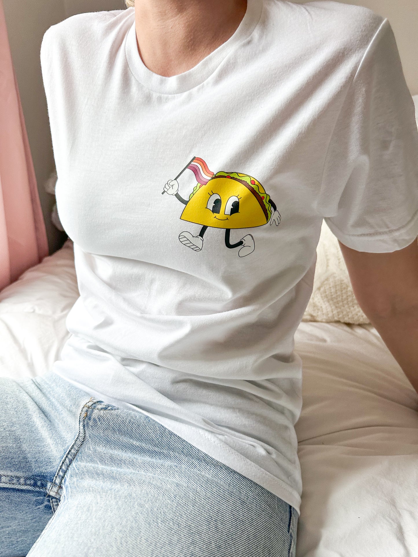 Lesbian Taco Cartoon Unisex T-Shirt