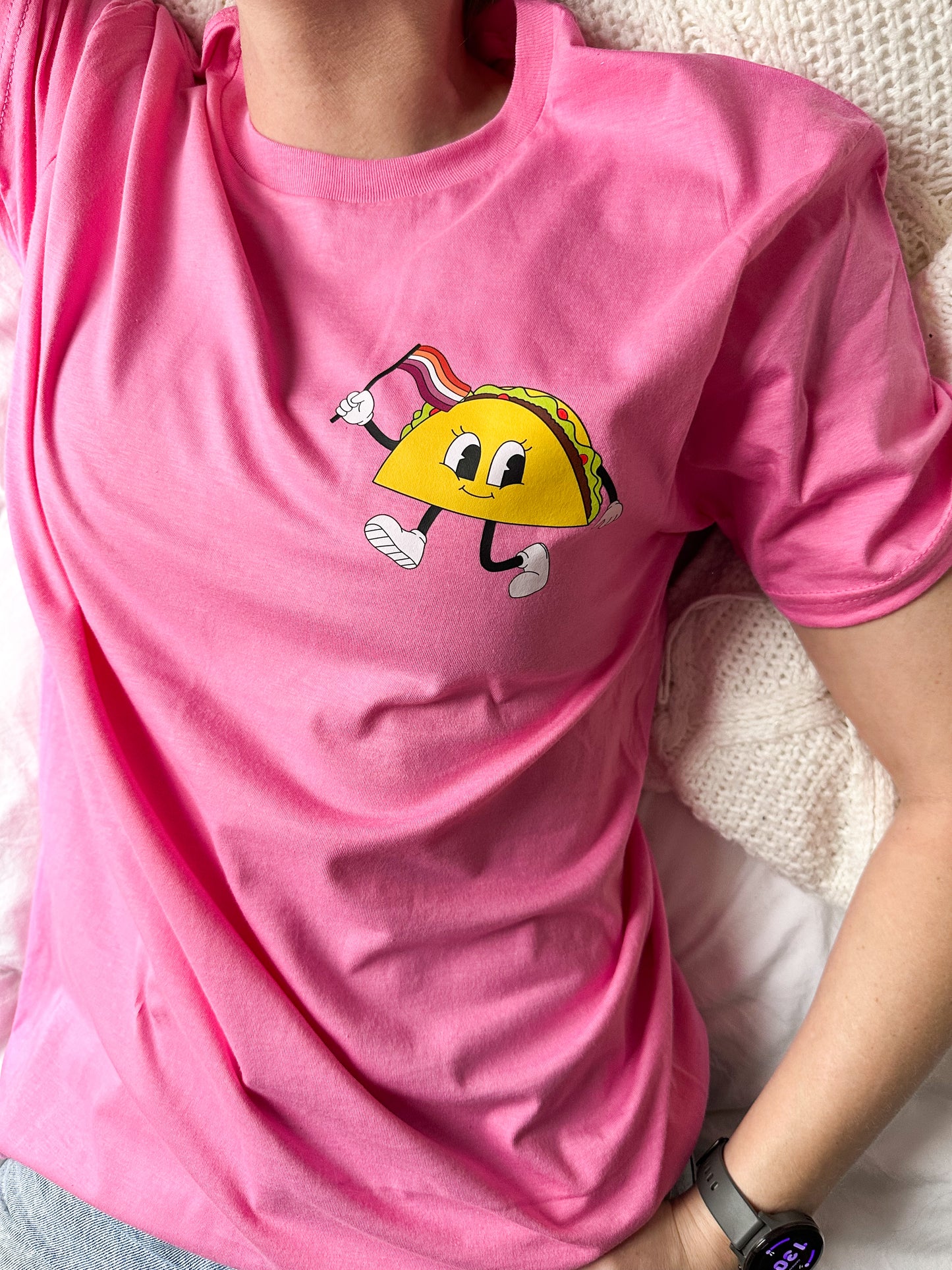 Lesbian Taco Cartoon Unisex T-Shirt