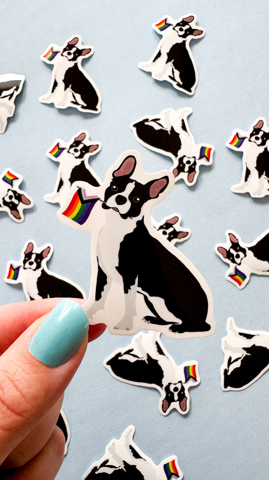 Boston Terrier Dog Pride Sticker