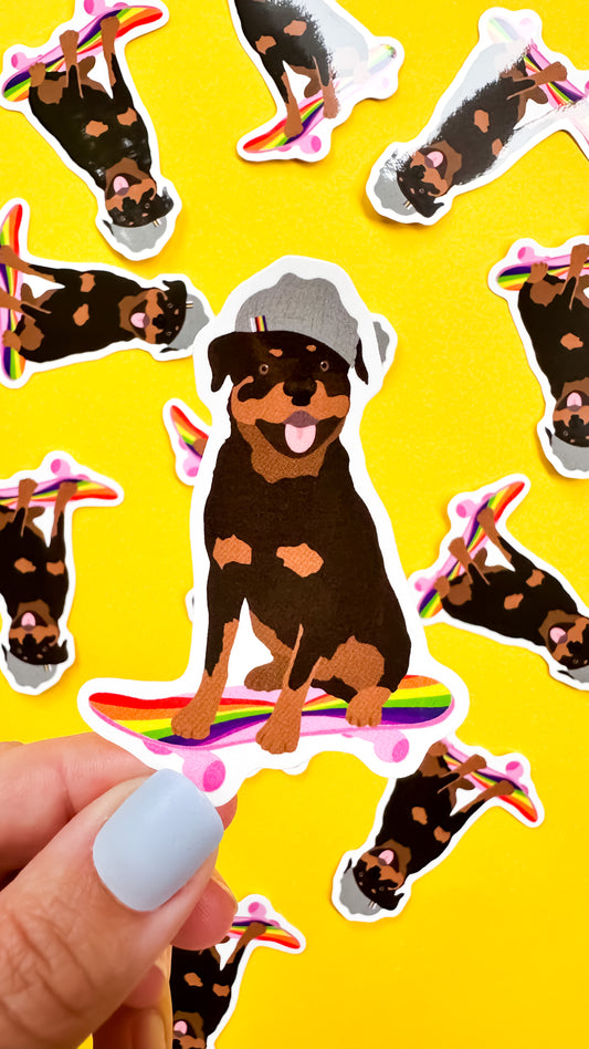 Rottweiler Pride Dog Sticker