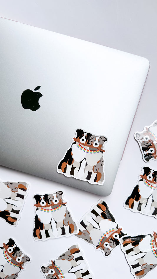 Australian Shephard Pride Dog Sticker