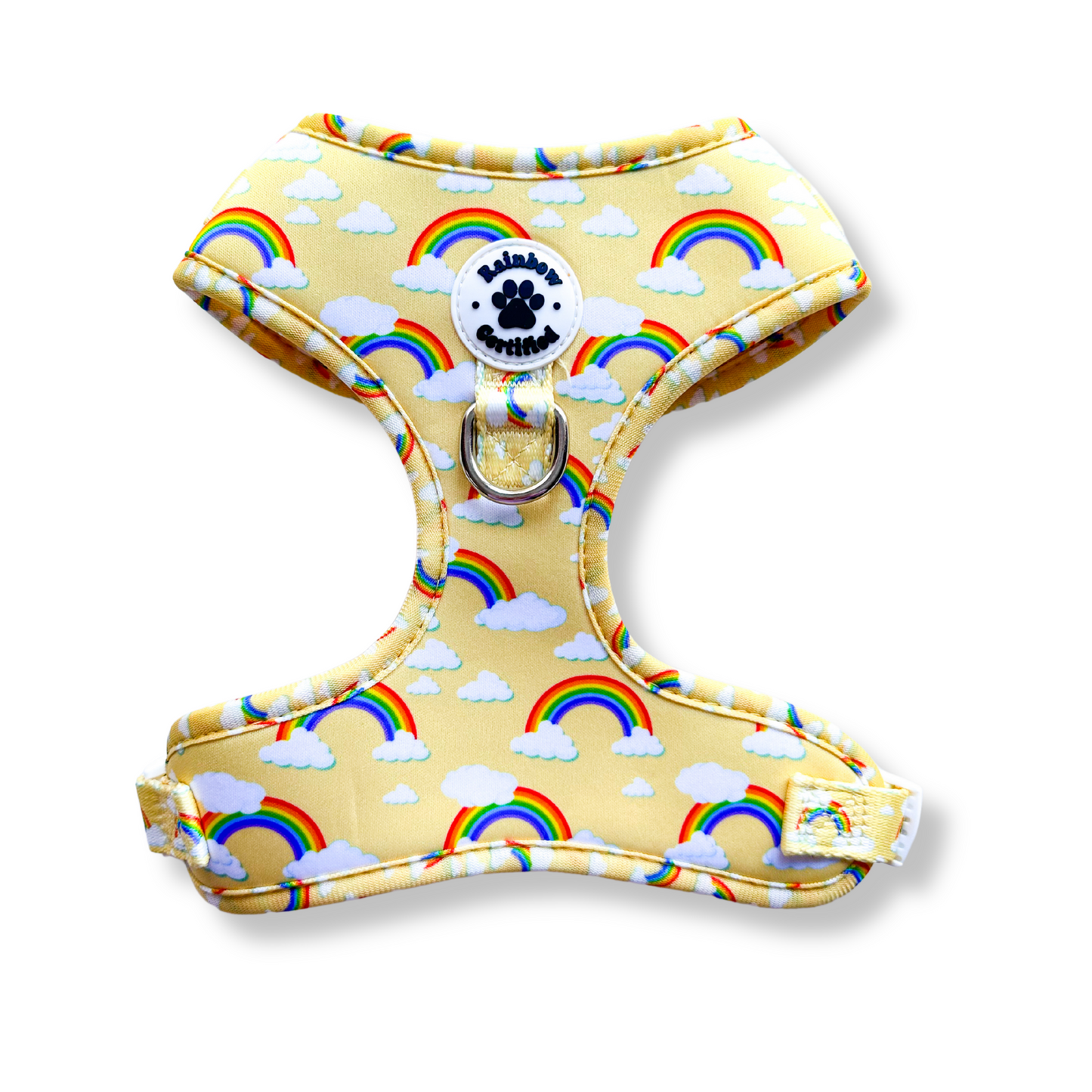 Pastel Yellow Rainbow Dog Accessories Bundle