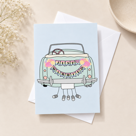 Just Married Gender Neutral Wedding