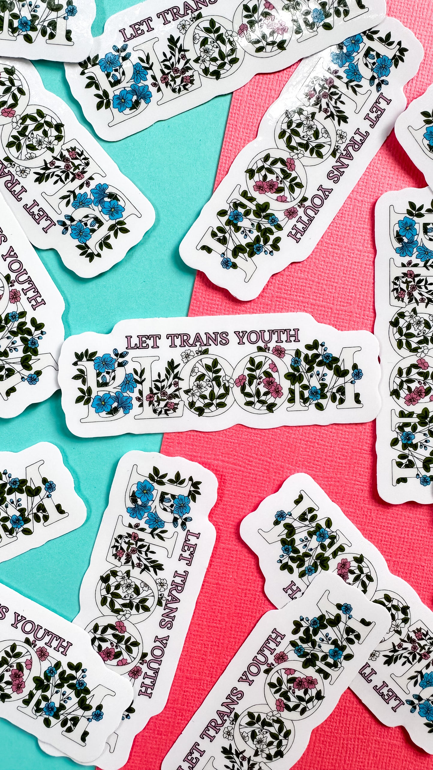 Let Trans Youth Bloom Sticker