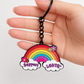 Support LGBTQ+ Rainbow Enamel Keychain