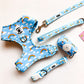 Pastel Blue Rainbow Dog Accessories Bundle