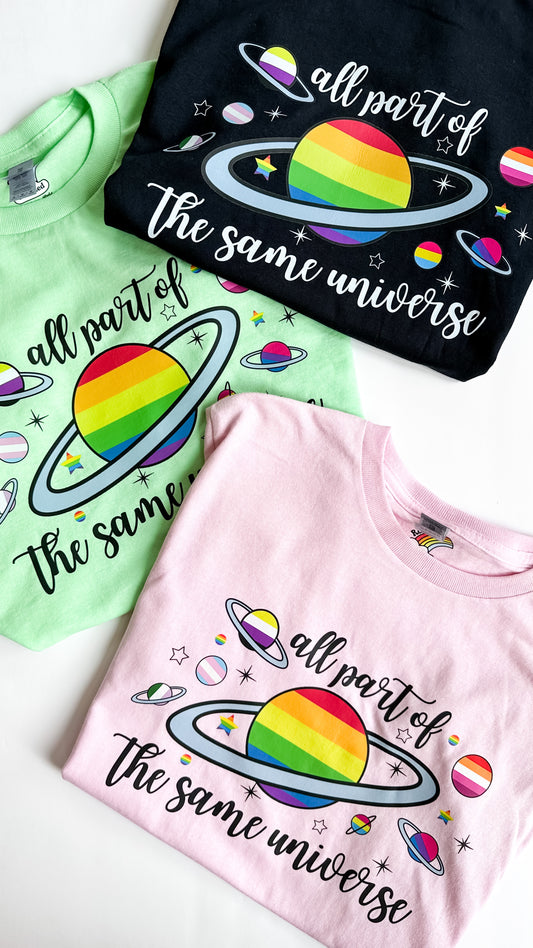 All Part of The Same Universe Kids Unisex T-Shirt