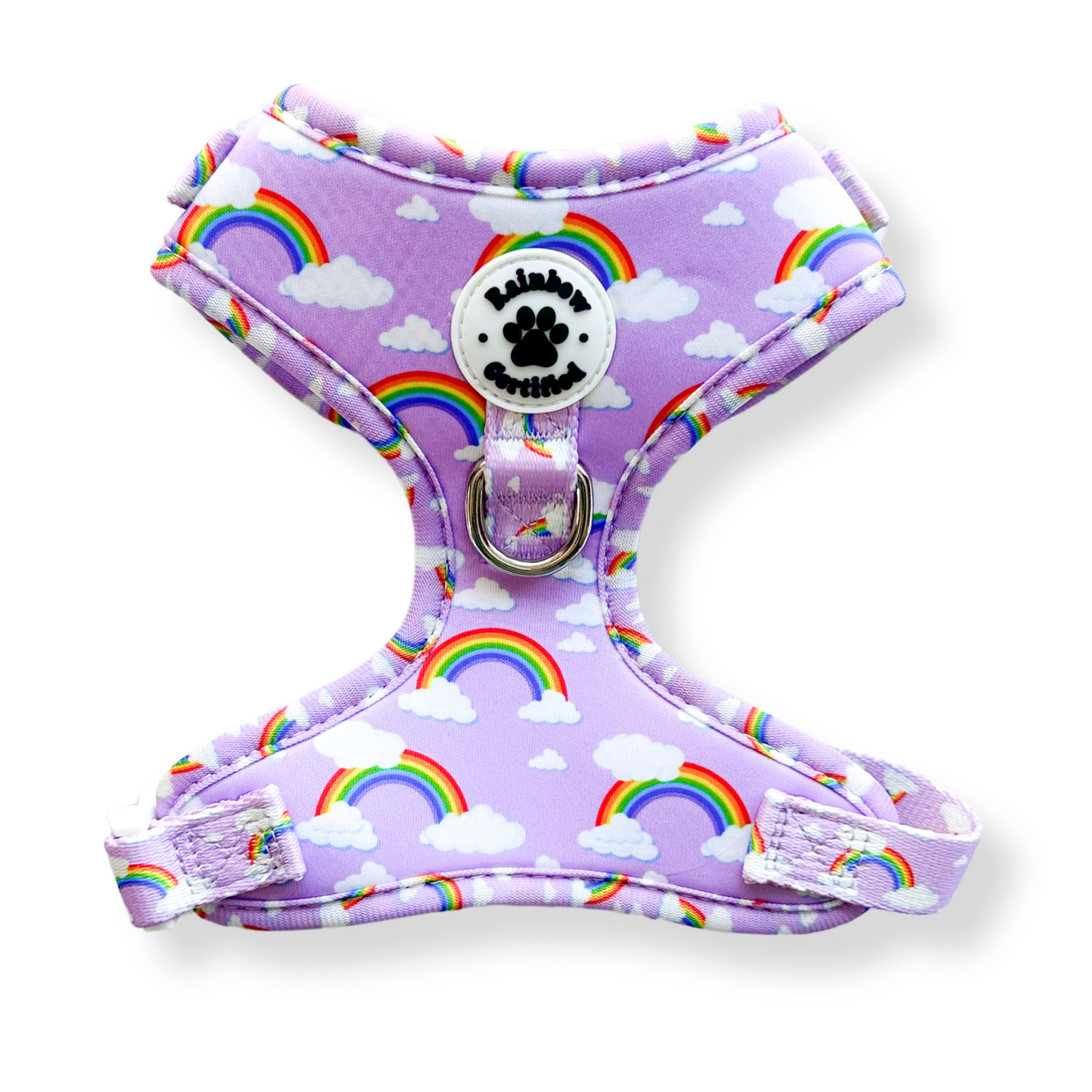 Pastel Purple Rainbow Dog Accessories Bundle