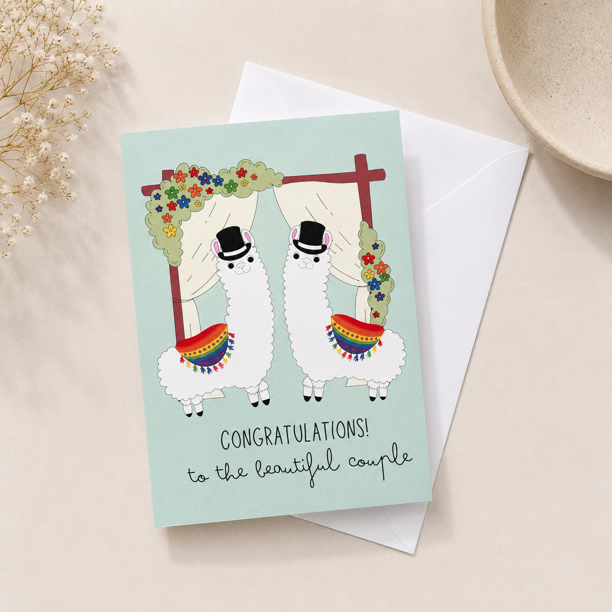 Two Groom Wedding Card | LGBTQ+ Wedding Card