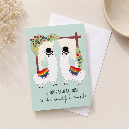 Two Groom Wedding Card | LGBTQ+ Wedding Card