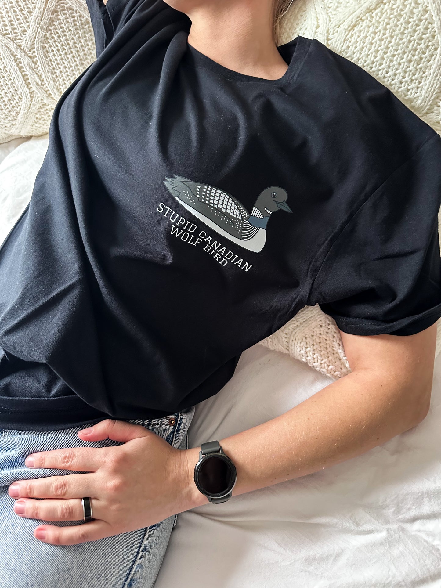 Heated Rivalry - Stupid Canadian Wolf Bird Unisex T-Shirt