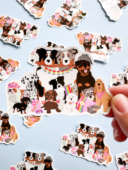 Pack of Pride Dogs Sticker