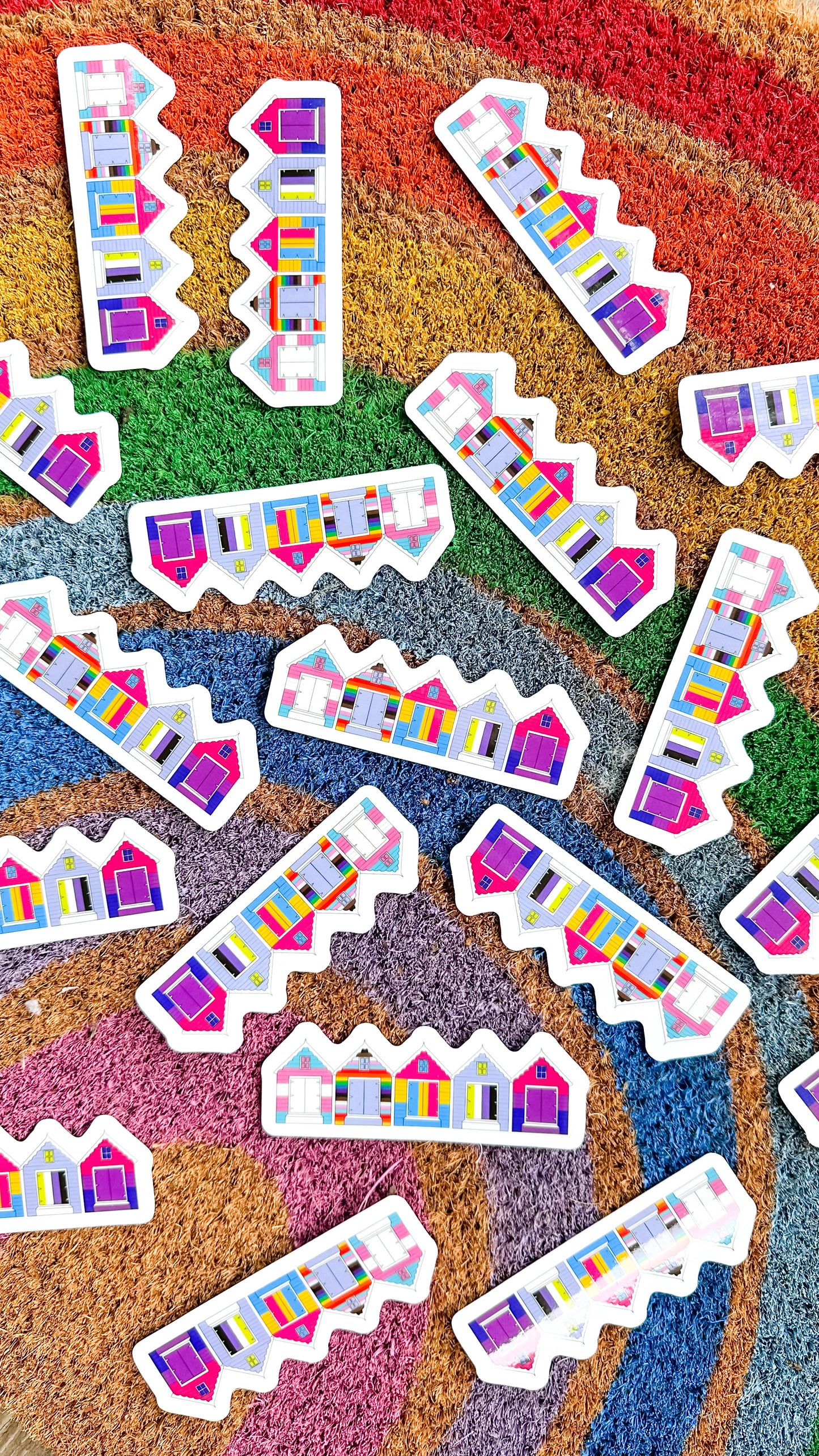 Pride Beach Houses Sticker
