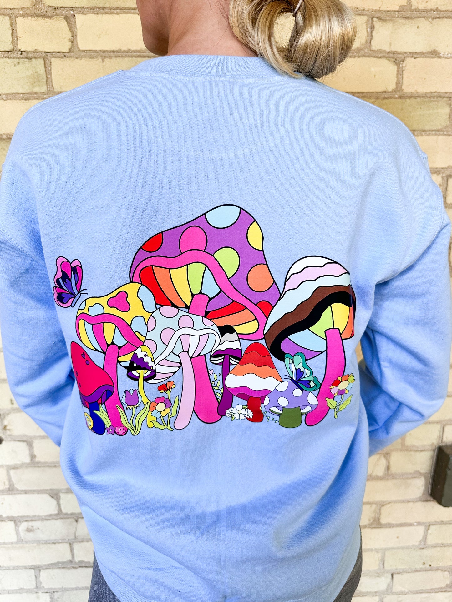 Mushroom LGBTQ+ Pride Garden Unisex Crewneck