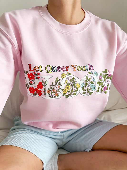 Let Queer Youth Bloom Unisex Crewneck