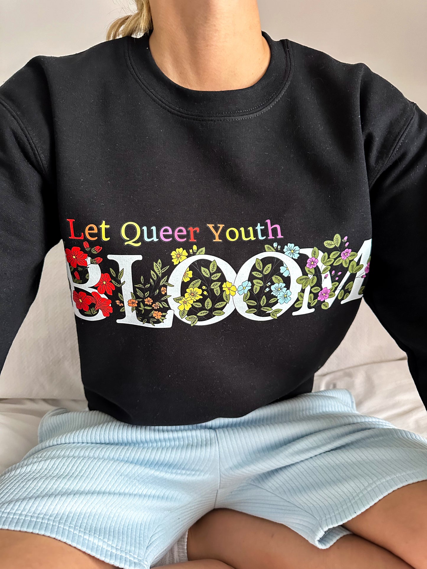 Let Queer Youth Bloom Unisex Crewneck