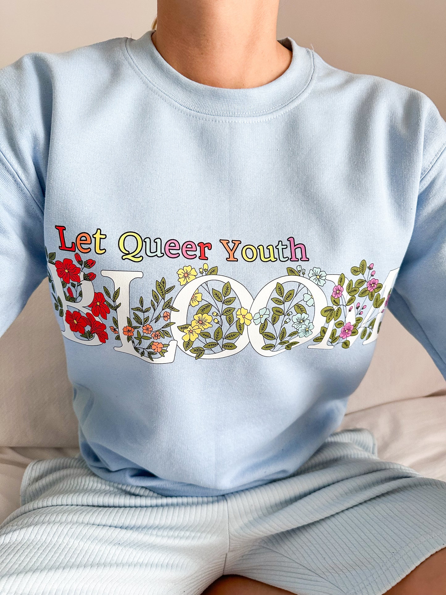 Let Queer Youth Bloom Unisex Crewneck