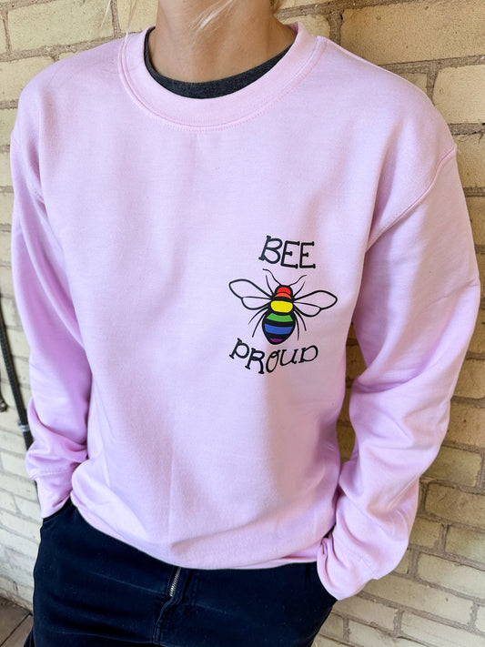 Bee Proud LGBTQ+ Unisex Crewneck