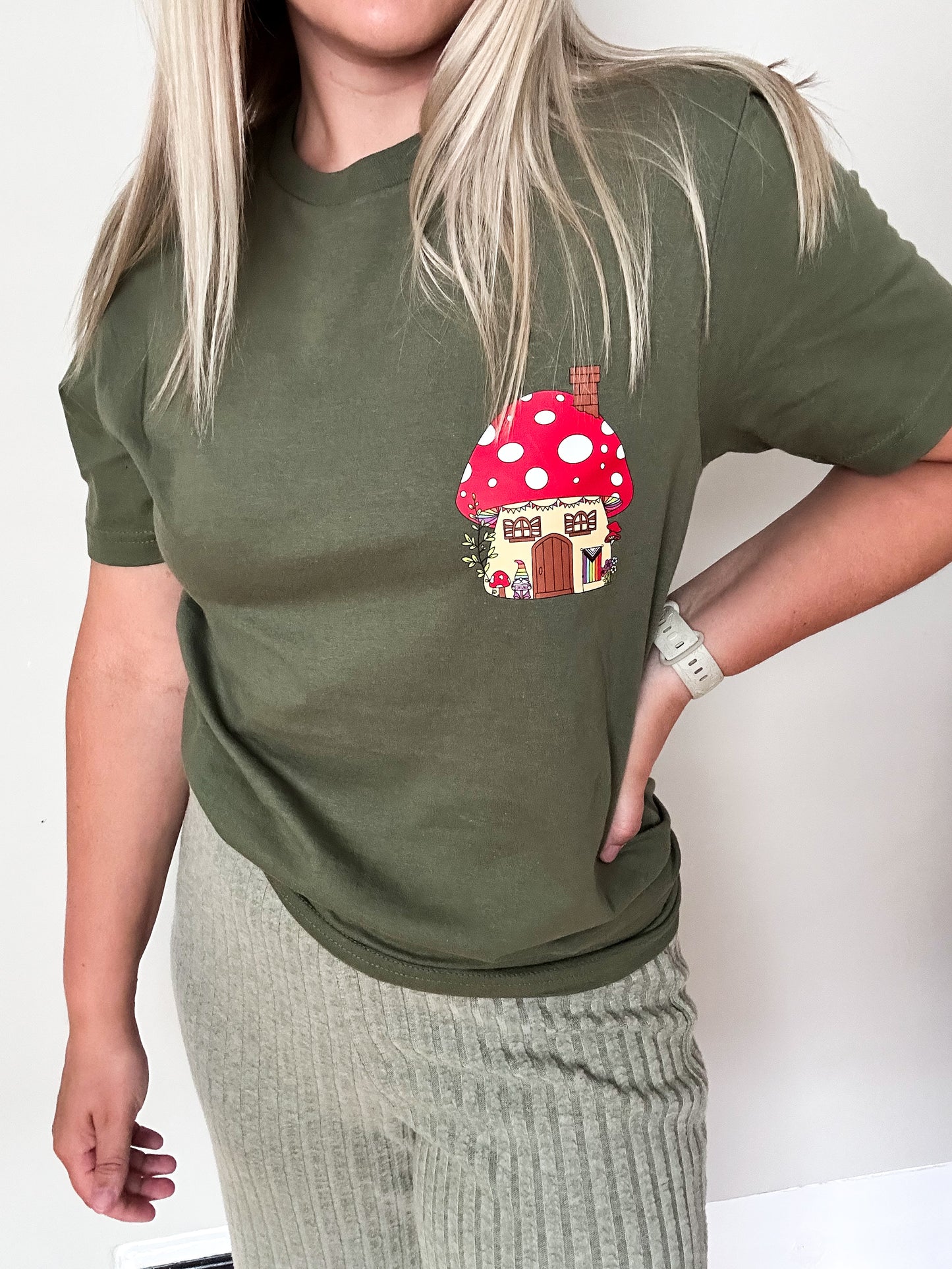 Fairy Mushroom Pride House Unisex T-Shirt