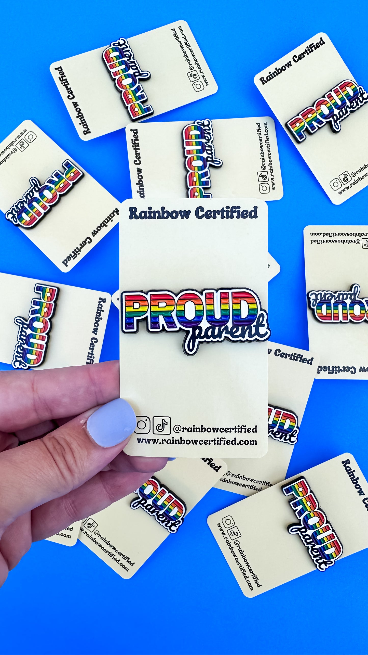 Proud Parent Rainbow LGBTQ+ Pin