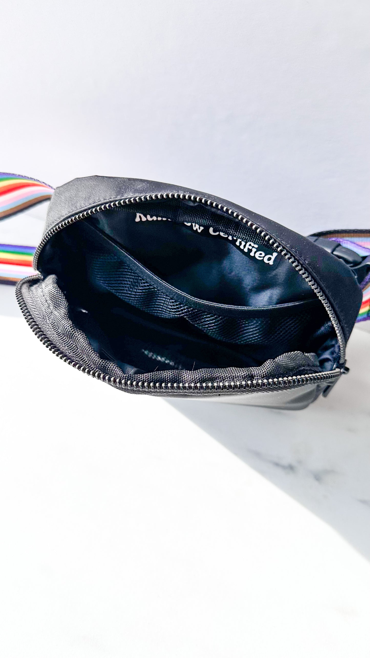 Rainbow Belt Bag - Black