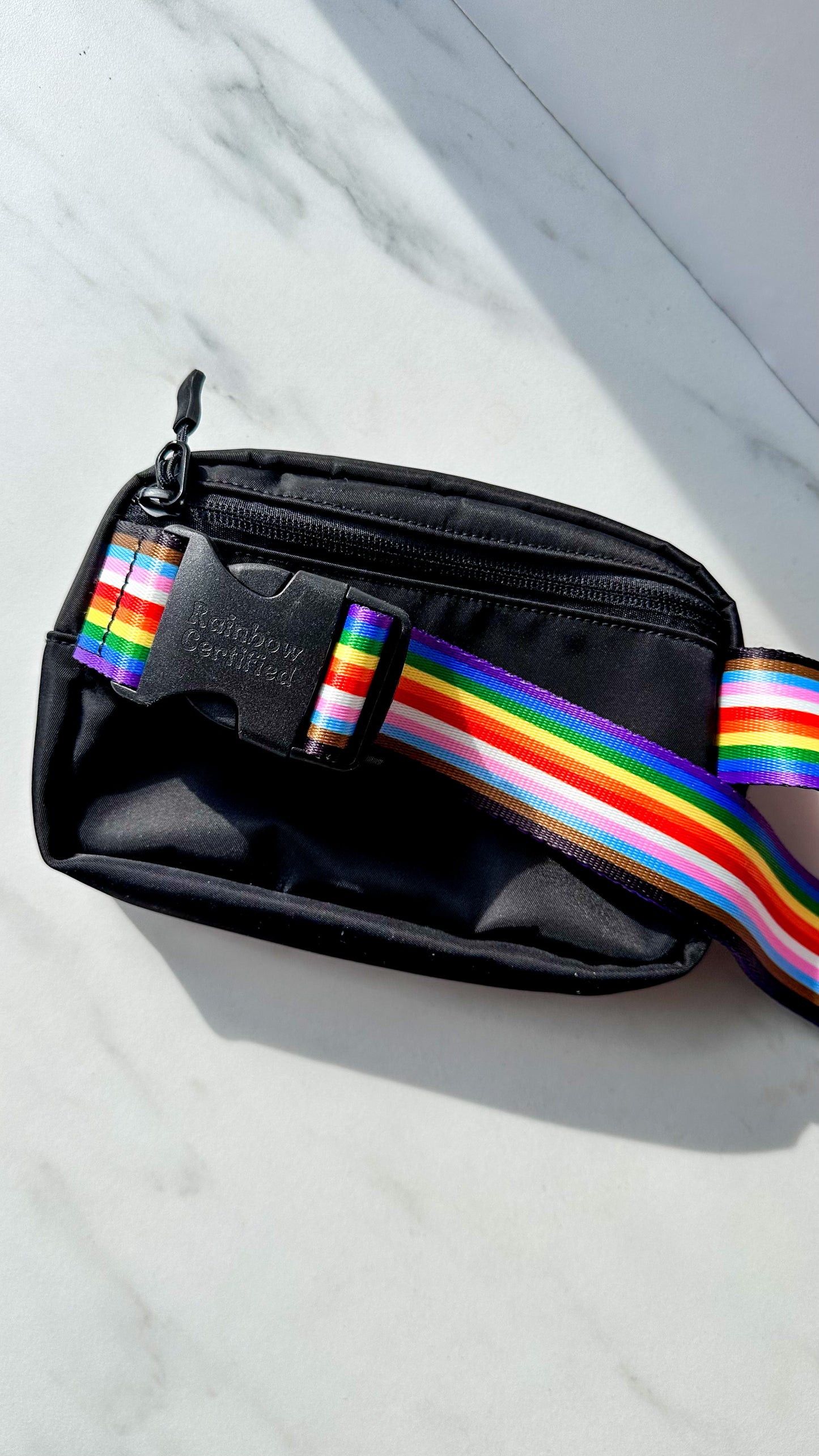 Rainbow Belt Bag - Black