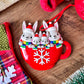Four Bunnies LGBTQ+ Family Christmas Ornament
